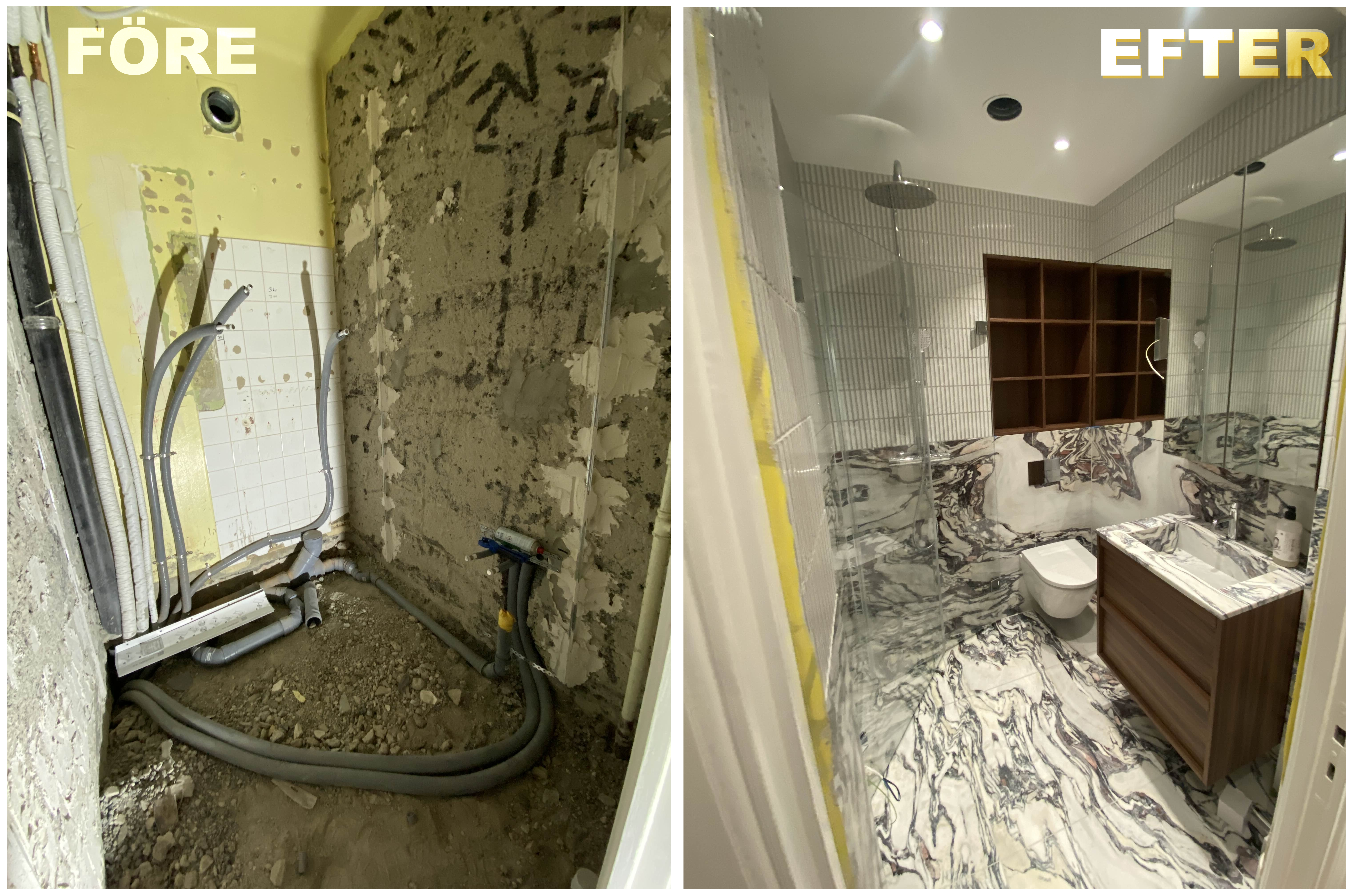 Före/efter renovering